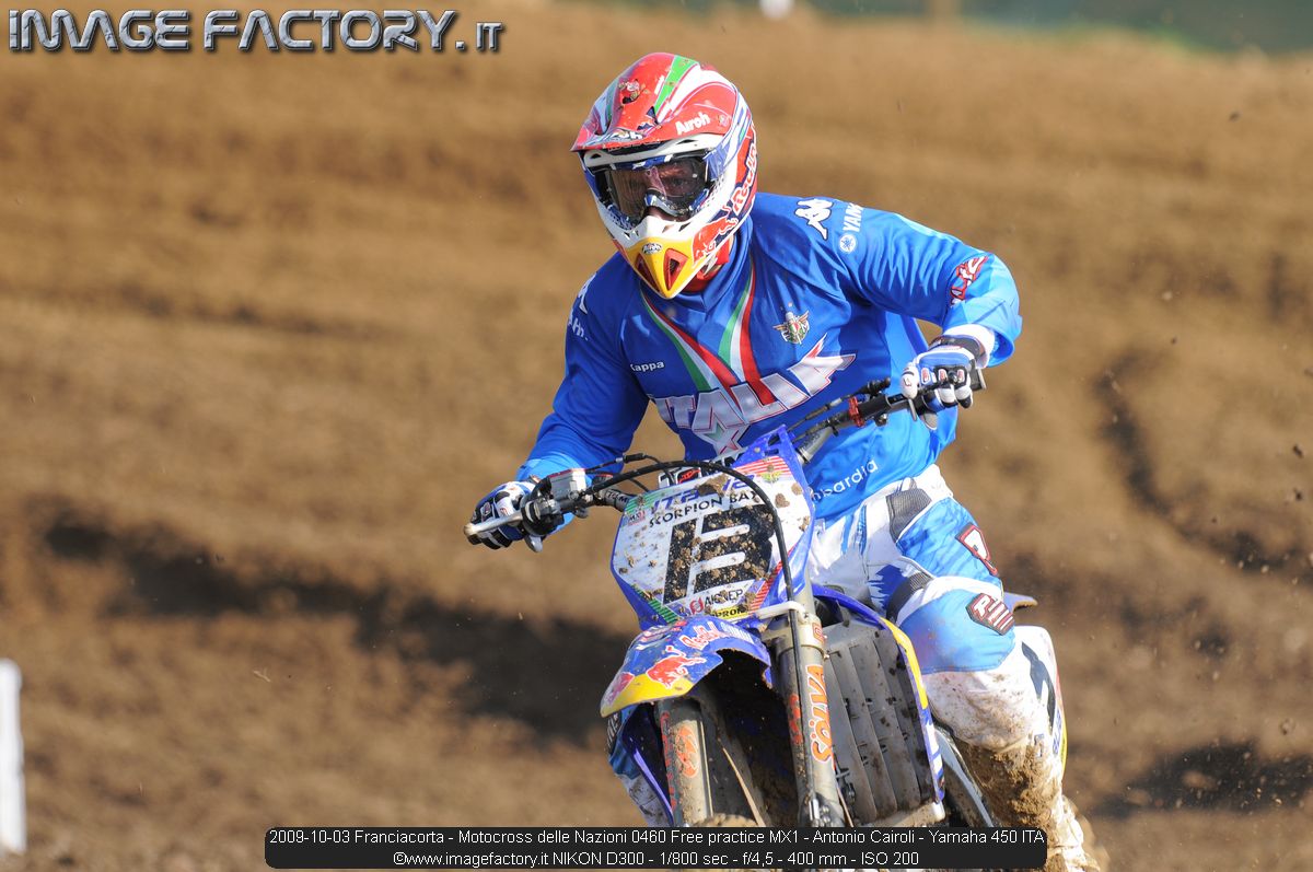 2009-10-03 Franciacorta - Motocross delle Nazioni 0460 Free practice MX1 - Antonio Cairoli - Yamaha 450 ITA